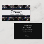 Carte De Visite Diamant E300 bleu de Bling (Devant / Derrière)