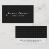 Carte De Visite Diamant et tissage // Motif III (Devant / Derrière)