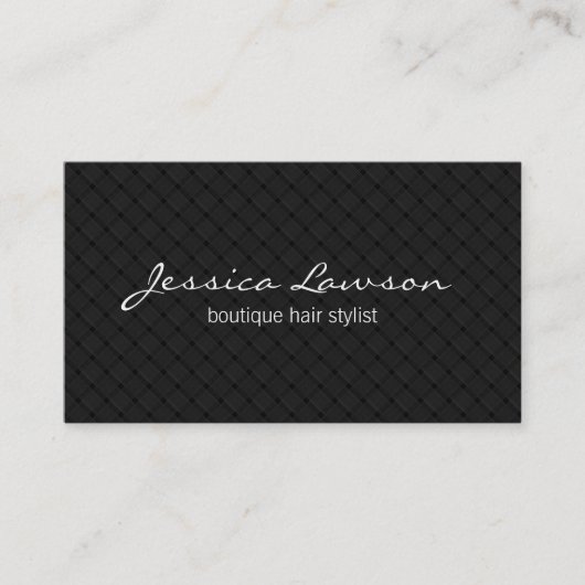 Carte De Visite Diamant et tissage // Motif III (Devant)