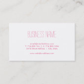 Carte De Visite Diamant floral d'aquarelle (Dos)