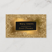 Carte De Visite Diamant Or Moderne Ajouter Votre Texte (Devant)