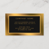 Carte De Visite Diamant Or Moderne Ajouter Votre Texte (Dos)