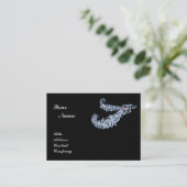 Carte De Visite DIAMANT PLUMES MONOGRAM, rose (Debout devant)