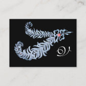 Carte De Visite DIAMANT PLUMES MONOGRAM, rose (Dos)