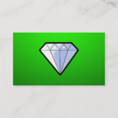 Carte De Visite Diamant vert (Dos)