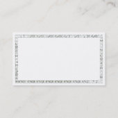 Carte De Visite Diamants blancs (Dos)