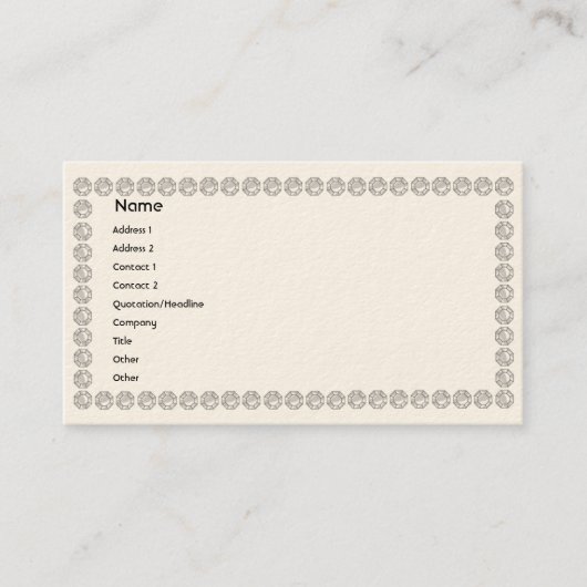 Carte De Visite Diamants blancs - affaires (Devant)