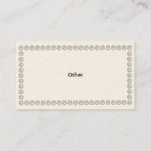 Carte De Visite Diamants blancs - affaires (Dos)