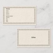 Carte De Visite Diamants blancs - affaires (Devant / Derrière)