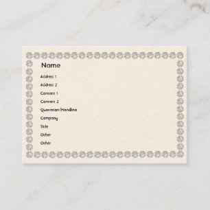 Carte De Visite Diamants blancs - potelés