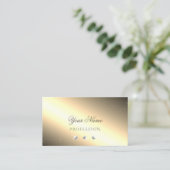 Carte De Visite Diamants brillants brillants en argent doré (Debout devant)