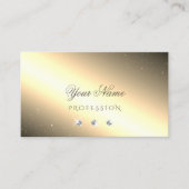 Carte De Visite Diamants brillants brillants en argent doré (Devant)