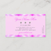 Carte De Visite Diamants brillants brillants rose clair chatoyant (Dos)