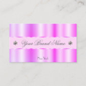 Carte De Visite Diamants brillants brillants rose clair chatoyant (Devant)