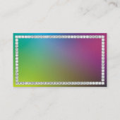 Carte De Visite Diamants colorés (Dos)