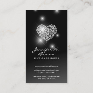Carte De Visite Diamants d'argent bijoux luxe