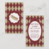 Carte De Visite diamants de hot dog (Devant / Derrière)