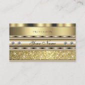Carte De Visite Diamants de Parties scintillant brillant or brilla (Devant)
