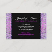 Carte De Visite Diamants de parties scintillant Joaillerie (Dos)