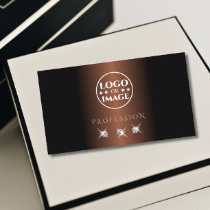 Carte De Visite Diamants d'étincelle Brown foncé de luxe Ajouter u
