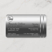 Carte De Visite Diamants et Logo Silver très élégants (Dos)