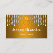 Carte De Visite Diamants et Perles de Luxe Or (Devant)