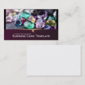 Carte De Visite Diamants et pierres précieuses Bijoux (Devant / Derrière)