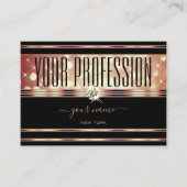 Carte De Visite Diamants étincelants de Parties scintillant d'or R (Devant)