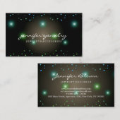 Carte De Visite Diamants Gems Bijoux vert (Devant / Derrière)