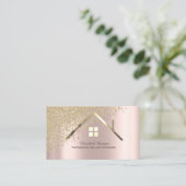 Carte De Visite Diamants Gold House de l'agent immobilier (Debout devant)