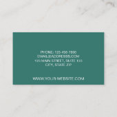 Carte De Visite Diamants modernes du milieu du siècle 'Mint' (Dos)