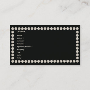 Carte De Visite Diamants noirs - affaires