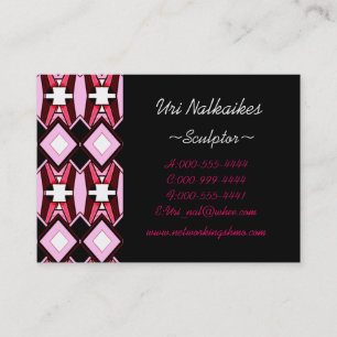 Carte De Visite diamants roses