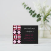 Carte De Visite diamants roses (Debout devant)