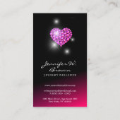 Carte De Visite Diamants roses (Dos)