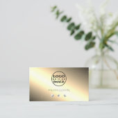 Carte De Visite Diamants scintillants argent doré pailleté Ajouter (Debout devant)