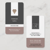 Carte de visite Diamond de luxe (Devant / Derrière)