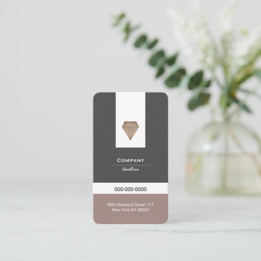 Carte de visite Diamond de luxe (Debout devant)