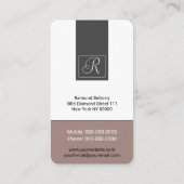 Carte de visite Diamond de luxe (Dos)