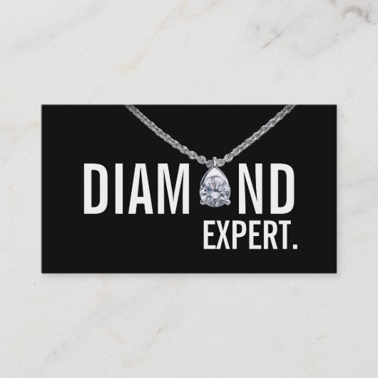 Carte De Visite Diamond Expert Bijoux Or Argent (Devant)