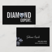 Carte De Visite Diamond Expert Bijoux Or Argent (Devant / Derrière)