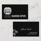 Carte De Visite Diamond Expert Jewelry Gold Silver (Devant / Derrière)
