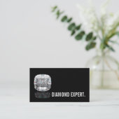 Carte De Visite Diamond Expert Jewelry Gold Silver (Debout devant)