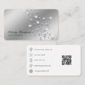 Carte De Visite Diamond Jewelry Designer QR Code (Devant / Derrière)