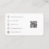 Carte De Visite Diamond Jewelry Designer QR Code (Dos)