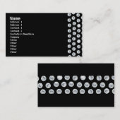 CARTE DE VISITE DIAMOND - Noir (Devant / Derrière)