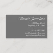 Carte De Visite Diamond Ring Bijouterie Magasin Bijouterie Mode él (Dos)