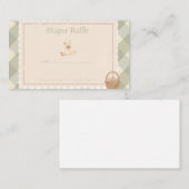 Carte De Visite Diaper Raffle  (Devant / Derrière)