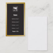 Carte de visite d'icône de caddie (Devant / Derrière)