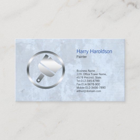 Carte de visite d'icône Gras Peinture Peinture Pei (Devant)